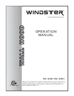 Windster RA-1430C Operation Manual предпросмотр