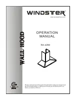 Windster RA-2290 Operation Manual предпросмотр