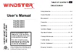 Windster RA35U30SS User Manual предпросмотр