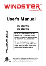 Windster WALL MOUNT Series User Manual preview