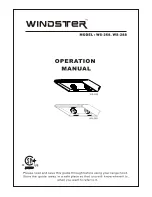 Windster WS-268 Operation Manual предпросмотр