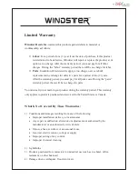 Предварительный просмотр 20 страницы Windster WS-58 series Operation Manual