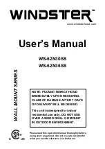 Предварительный просмотр 1 страницы Windster WS-62 Series User Manual