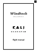 Preview for 3 page of WINDTECH KALi 23 Manual