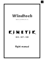 Preview for 3 page of WINDTECH Kinetik 25 Flight Manual