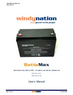 Предварительный просмотр 1 страницы WINDY NATION BattaMax BAT-RA12-033 User Manual