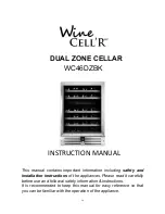 Wine cellr WC46DZBK Instruction Manual preview