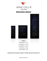 Preview for 1 page of Wine Cell'R WC18FGBK5 Instruction Manual