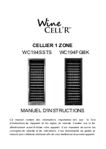 Preview for 1 page of Wine Cell'R WC194FGBK Instruction Manual