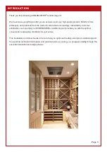 Preview for 3 page of Wine Corner WINEMASTER WINE ARM 15 Installation & User Manual