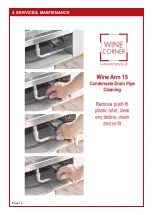 Preview for 14 page of Wine Corner WINEMASTER WINE ARM 15 Installation & User Manual