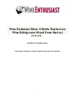 Preview for 1 page of Wine Enthusiast 272 03 12W Instruction Manual