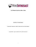 Wine Enthusiast Q-170-Bottle Instruction Manual preview