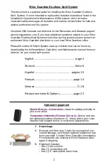 Preview for 2 page of Wine Guardian SS018 Quick Start Installation Manual