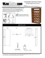 Предварительный просмотр 1 страницы Wine racks America 8 6-960-0975-3825-ST Assembly Instructions