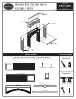 Предварительный просмотр 1 страницы Wine racks America Decorative Cellar Arch Assembly Manual