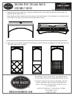 Предварительный просмотр 3 страницы Wine racks America Decorative Cellar Arch Assembly Manual