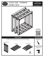 Wine racks America Lattice Cube Stemware Assembly Manual preview