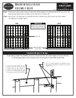 Предварительный просмотр 2 страницы Wine racks America Magnum Aisle Rack Assembly Manual