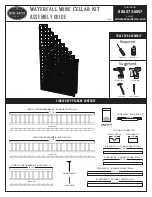 Предварительный просмотр 1 страницы Wine racks America Waterfall Wine Cellar Kit Assembly Manual