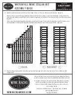 Предварительный просмотр 5 страницы Wine racks America Waterfall Wine Cellar Kit Assembly Manual