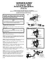 Предварительный просмотр 1 страницы Winegard Chromstar 2000 Instructions