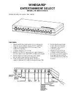 Winegard Entertainment Select User Manual предпросмотр