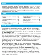 Preview for 2 page of Winegard Gateway GW-1000 Manual