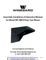 Preview for 1 page of Winegard MT-SM10 Assembly, Installation, & Operation Manual