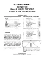 Preview for 1 page of Winegard ROADSTAR RS3460B Instructions