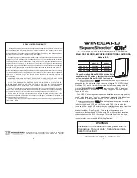 Preview for 1 page of Winegard SquareShooter HDTV2 SS-2000 User Manual