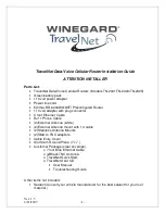 Preview for 1 page of Winegard TRAVELNET TN-2301 Installation Manual