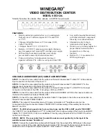 Preview for 1 page of Winegard VS5312A Owner'S Manual