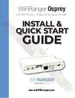 Preview for 1 page of Winegard WiFiRanger Osprey Install & Quick Start Manual