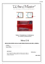 WINEMASTER Wine C18 Installation Manual/User Manual preview