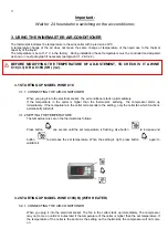 Preview for 21 page of WINEMASTER Wine C18 Installation Manual/User Manual