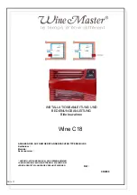 Preview for 25 page of WINEMASTER Wine C18 Installation Manual/User Manual