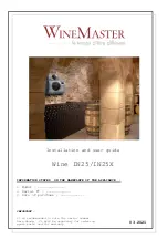 Предварительный просмотр 1 страницы WINEMASTER Wine IN25 Installation And User Manual