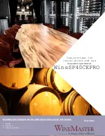 Предварительный просмотр 1 страницы WINEMASTER WineSP40CEPRO Instructions For Installation And Use Manual