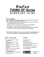 WinFast TV2000 XP Hardware Manual preview
