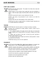 Preview for 9 page of Winget 2B1000 Operators Handbook & Parts