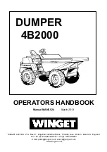 Winget 4B2000 Operator'S Handbook Manual preview