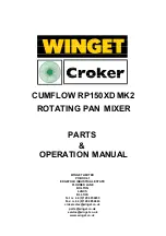 Winget CUMFLOW RP150XD MK2 Parts & Operation Manual preview