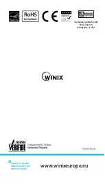 Предварительный просмотр 24 страницы Winix HR1000 User Manual