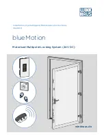 Winkhaus blueMotion Installation, Operating And Maintenance Instructions preview