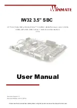 Winmate IW32 3.5 SBC User Manual предпросмотр