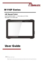 Winmate M116P Series User Manual preview