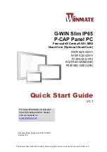 Предварительный просмотр 1 страницы Winmate R10FA3S-GST2 Quick Start Manual