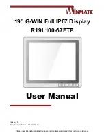 Предварительный просмотр 1 страницы Winmate R19L100-67FTP User Manual