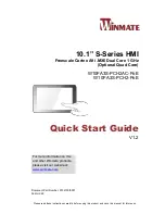 Winmate W10FA3S-PCH2-PoE Quick Start Manual preview